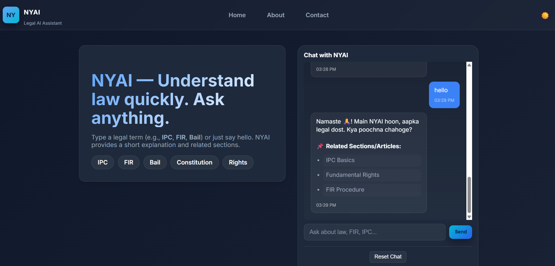 NYAI Project Screenshot